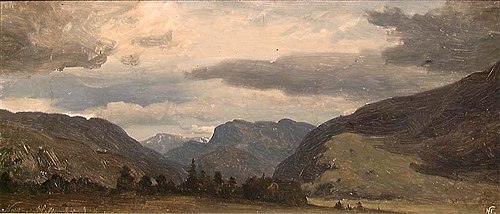From Nes in Hallingdal, 1845, Hans Fredrik Gude