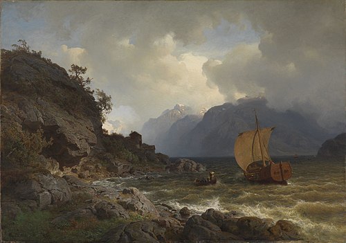 From the western Coast of Norway, 1862, Hans Fredrik Gude