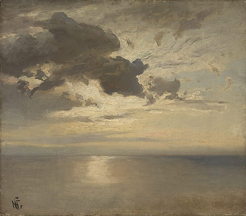 Cloud Study over the Sea, 2000, Hans Fredrik Gude