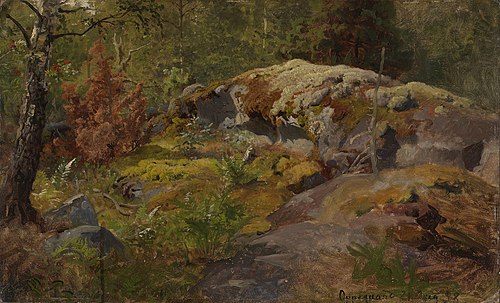 Forest Floor, 1858, Hans Fredrik Gude