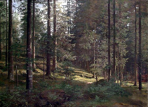 Wooded Landscape, 2000, Hans Fredrik Gude