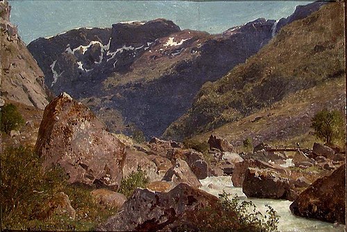From Simadal in Hardanger, 1849, Hans Fredrik Gude