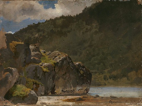 From Kvamsøy in the Sognefjord, 1845, Hans Fredrik Gude