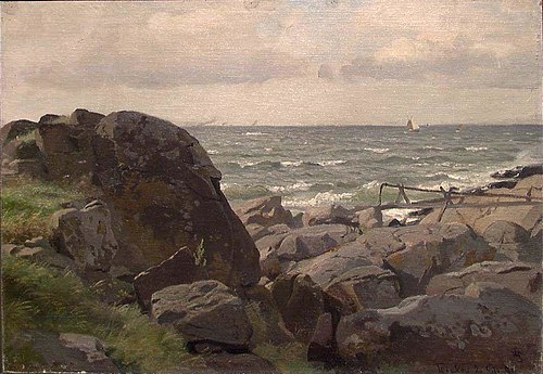 From the Coast, 1900, Hans Fredrik Gude