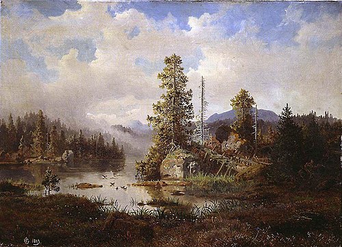 From Nordmarka, 1849, Hans Fredrik Gude