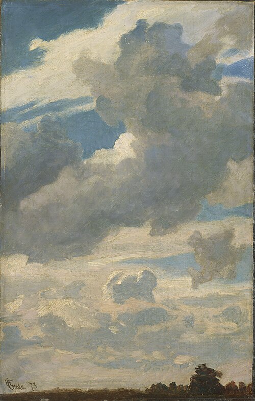 Air Study, 1873, Hans Fredrik Gude