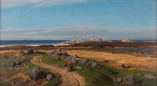 Kystlandskap, 1875, 1875, Hans Fredrik Gude