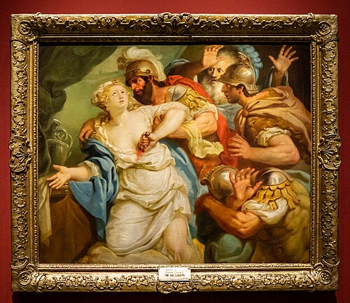 Suicide of Lucretia, 1759, Johan Joseph Zoffany