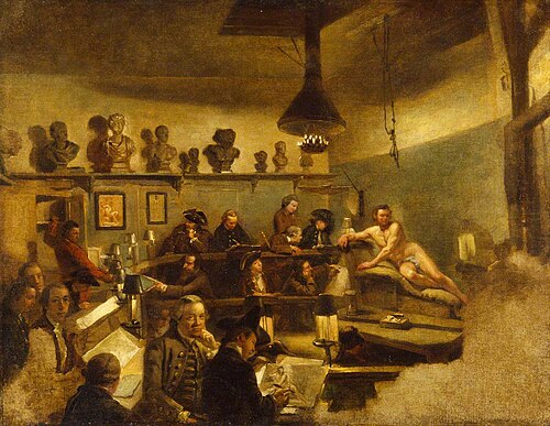 A Life Class at St Martin's Lane Academy, 1761, Johan Joseph Zoffany