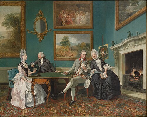 The Dutton Family in the Drawing Room of Sherborne Park, Gloucestershire, 1772, Johann Zoffany