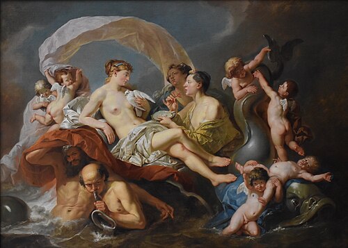 Vénus sur les eaux, 1760, Johann Zoffany