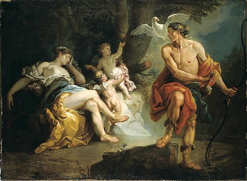 Venus and Adonis, 1760, Johann Zoffany