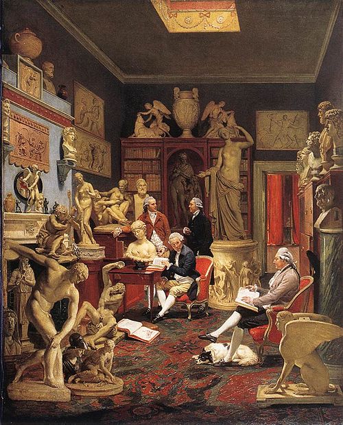 Charles Townley in his Sculpture Gallery, 1781, Johann Zoffany