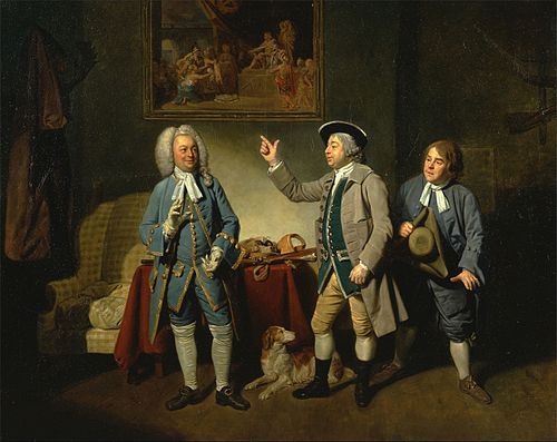 Edward Shuter, John Beard, and John Dunstall in Isaac Bickerstaffe's Love in a Village"", 1767, Johann Zoffany