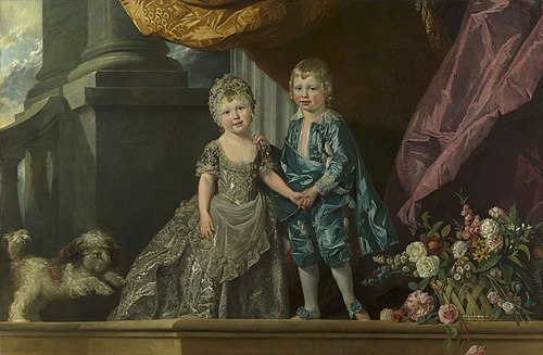 Charlotte, Princess Royal and Prince William, later Duke of Clarence, , Johan Joseph Zoffany