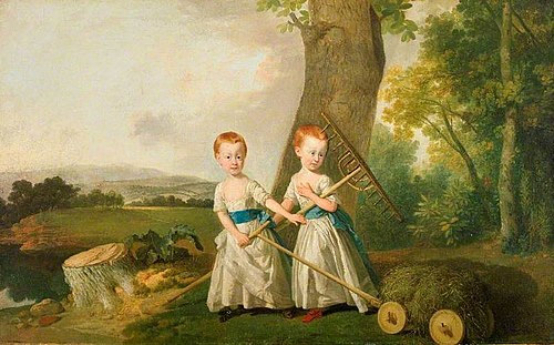 Portrait of the Blunt Children, 1768, Johann Zoffany