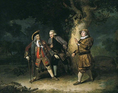 Garrick , Ackman and Bransby In A Scene From Lethe, 1766, Johann Zoffany