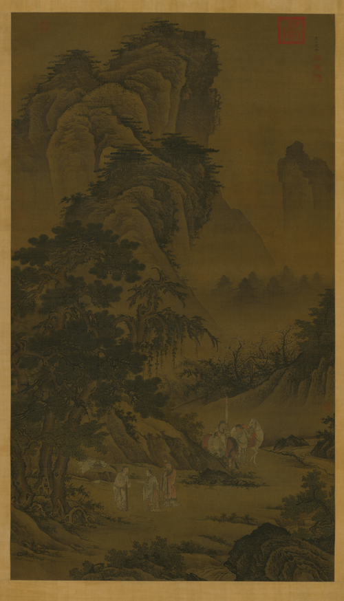 倪端聘庞图轴, , Ni Duan
