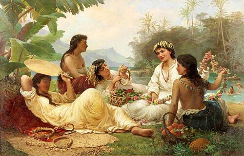 Sunny Climes, Tahiti, 1883, Nicholas Chevalier