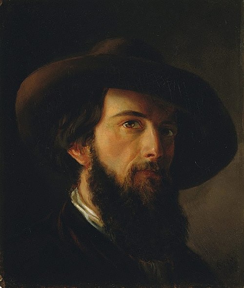 Self portrait, 1857, Nicholas Chevalier