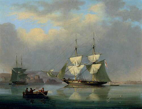 HMS 'Pantaloon', 1832, Nicholas Condy