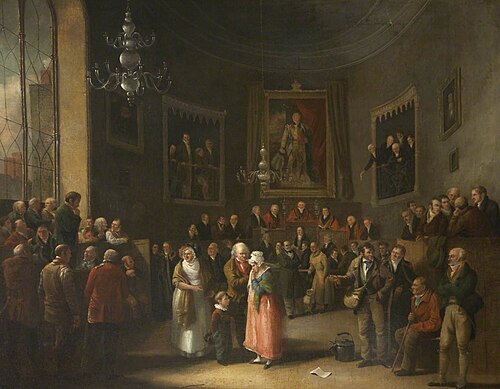 Trial in Progress, 1840, Nicholas Condy