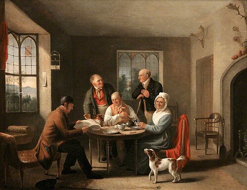 Estate Staff in a Servants' Hall, , Nicholas Condy