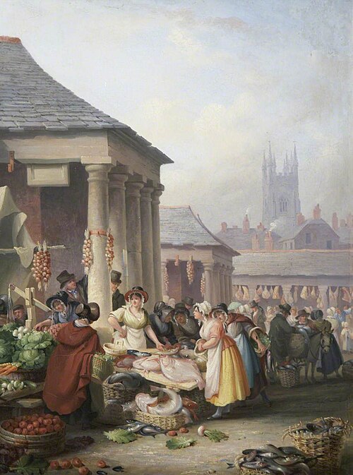 Fish Market, Plymouth, , Nicholas Condy