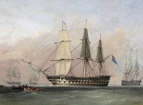 HMS 'Powerful', 1840, Nicholas Matthew Condy