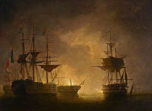 The battle of the Nile, 1 August 1798, 1900, Nicholas Matthew Condy