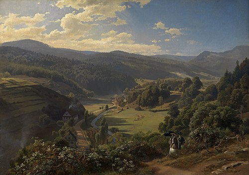 Geroldsau Valley near Baden-Baden, 1855, Johann Wilhelm Schirmer
