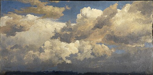 Wolkenstudie, , Johann Wilhelm Schirmer
