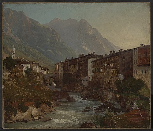 Blick auf Chiavenna, 1853, Johann Wilhelm Schirmer