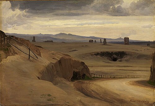 Partie aus der Römischen Campagna, 1840, Johann Wilhelm Schirmer