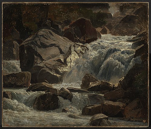 Schweizer Bergbach, 1853, Johann Wilhelm Schirmer