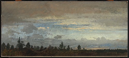 Bewölkter Abendhimmel, , Johann Wilhelm Schirmer