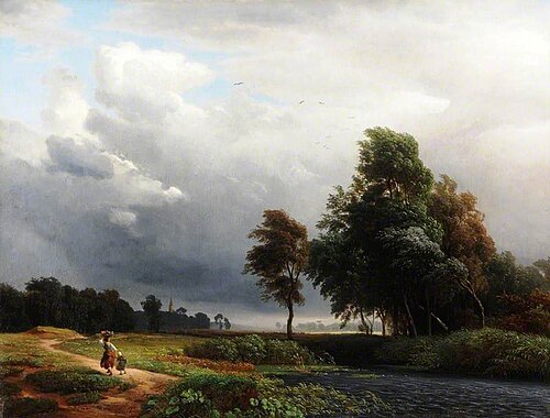 A Windy Day, 1846, Johann Wilhelm Schirmer