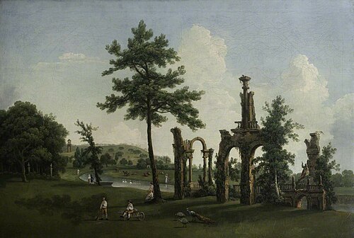 The Ruins, Shugborough, 1775, Nicholas Thomas Dall