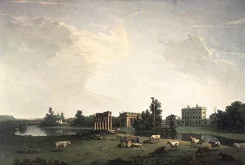 The West Front of Shugborough, 1768, Nicholas Thomas Dall