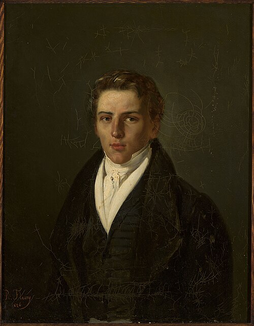 Portrait of a young man, 1826, Joseph-Nicolas Robert-Fleury