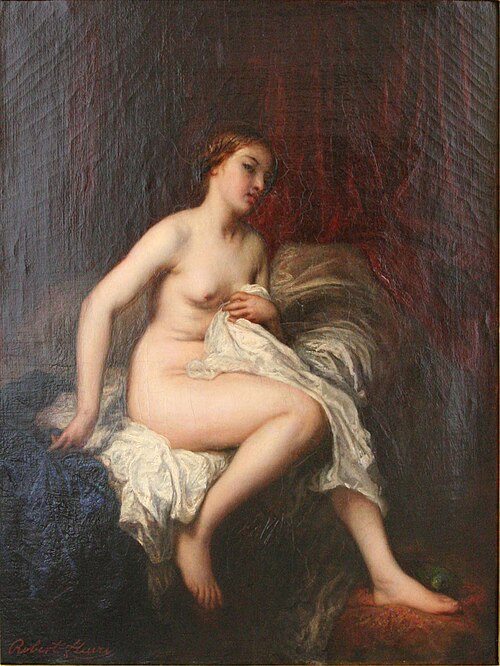 Jeune femme à sa toilette, 1824, Joseph-Nicolas Robert-Fleury