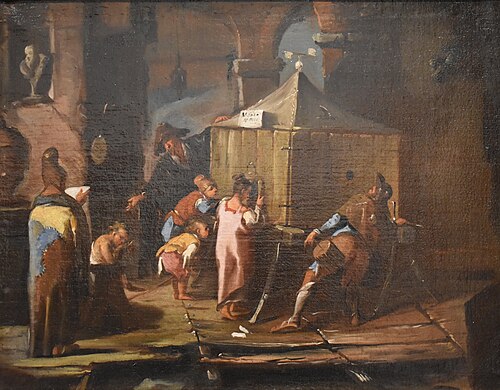 Le Montreur de curiosités, 1800, Nicola Bertucci