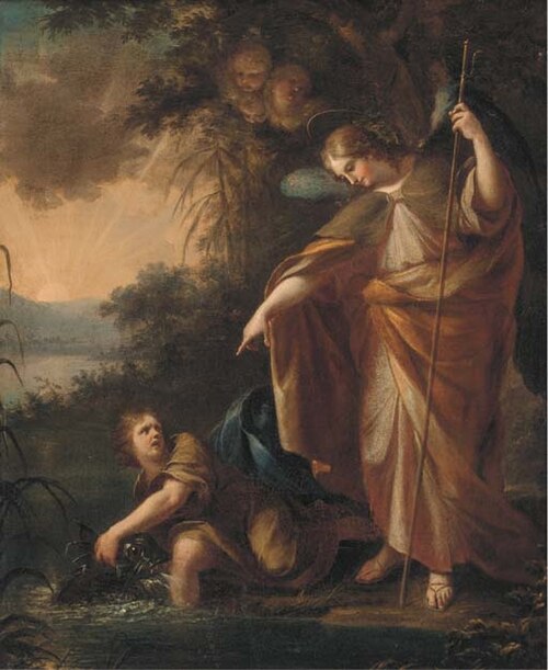 Tobias and the Angel, 1684, Nicola Vaccaro