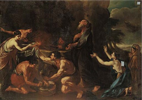The Sacrifice of Moses, 1677, Nicola Vaccaro