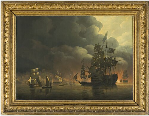 Vloot onder Lord Exmouth, 1818, Nicolaas Baur