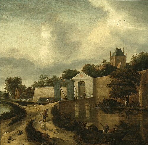 Vue de Haarlem en dehors de la Zijlpoort, 1670, Nicolaes Hals