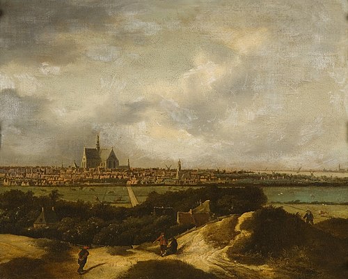 Gezicht op Haarlem, 1664, Nicolaes Hals