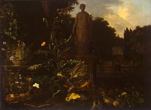 Statue in a Park, 1677, Nicolaes de Vree