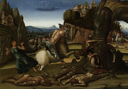 Saint George and the Dragon, 1500, Luca Signorelli