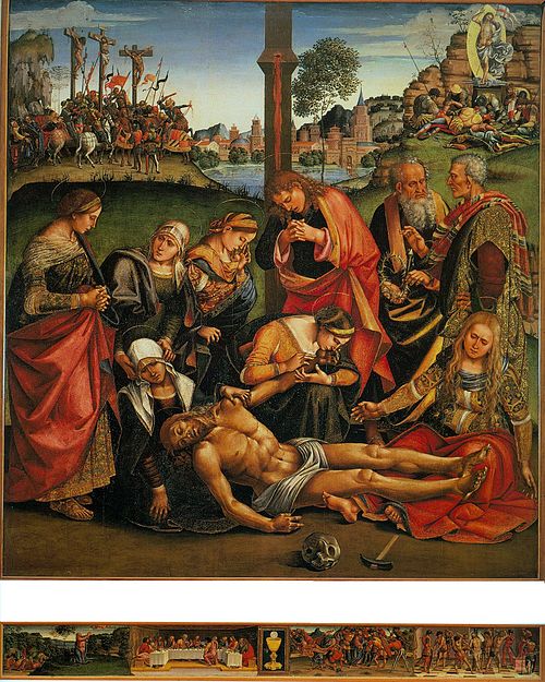 La lamentation sur le corps du Christ mort, 1502, Luca Signorelli